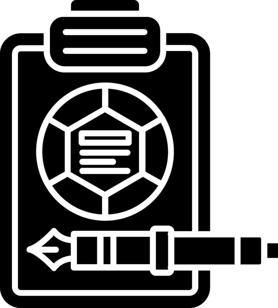 Report Glyph Icon vector