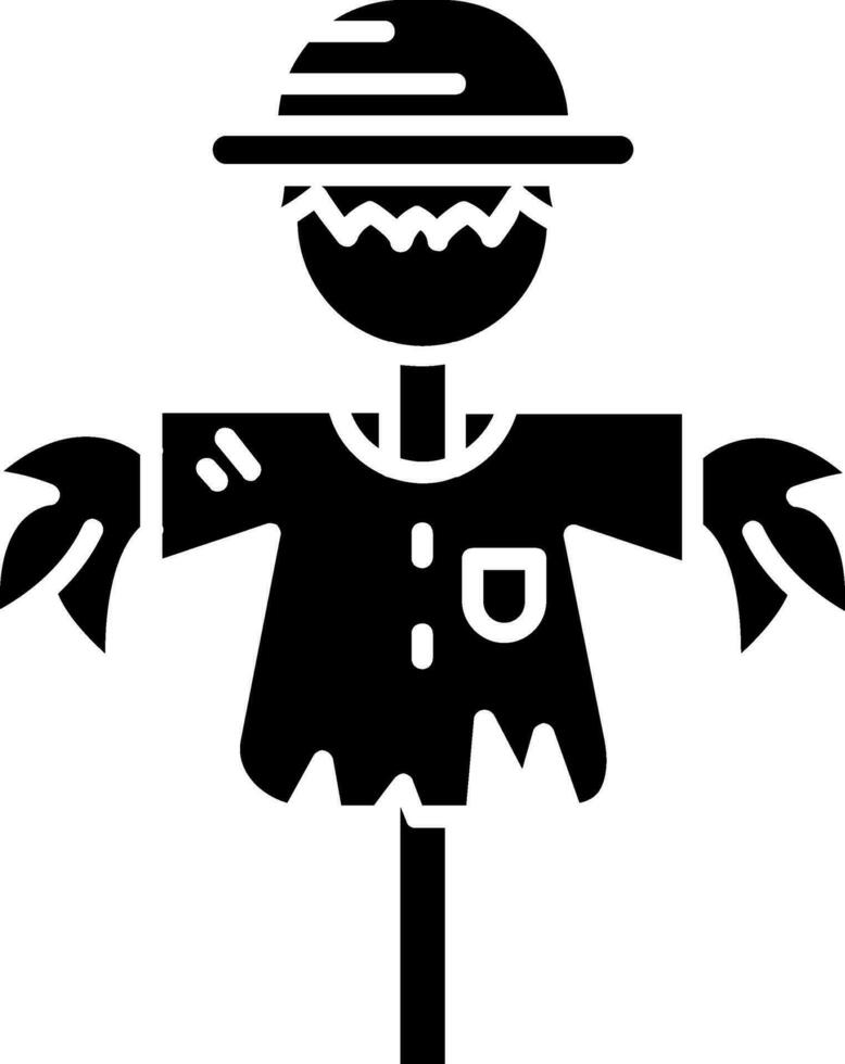 Scarecrow Glyph Icon vector