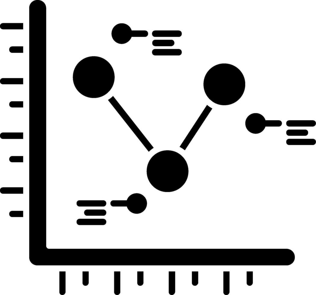 Chart Glyph Icon vector