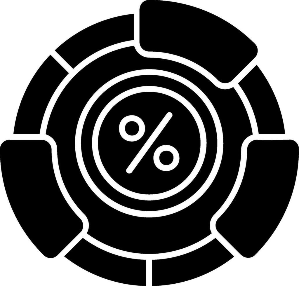 Ratio Glyph Icon vector