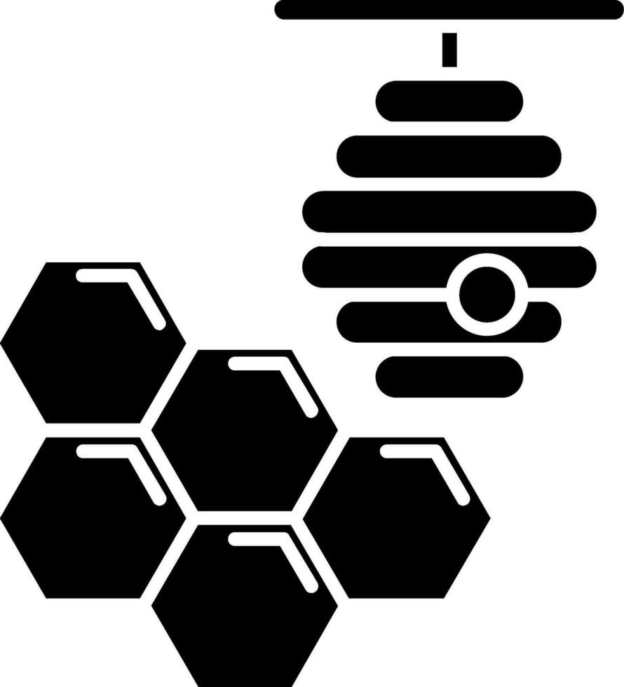 Honeycomb Glyph Icon vector