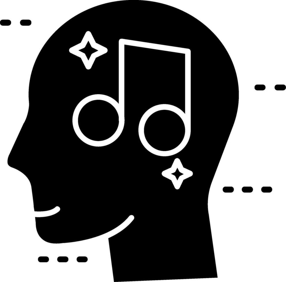 Music Glyph Icon vector