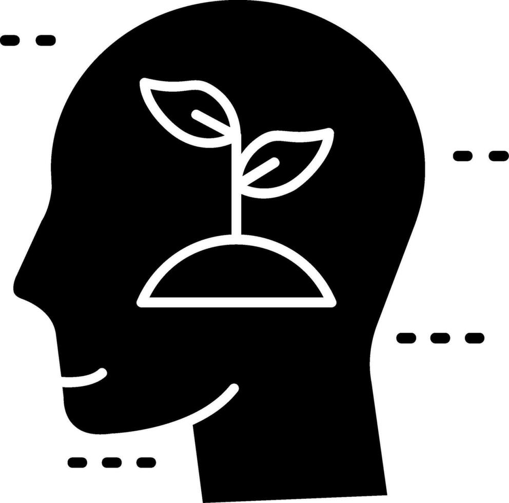 Growth Glyph Icon vector