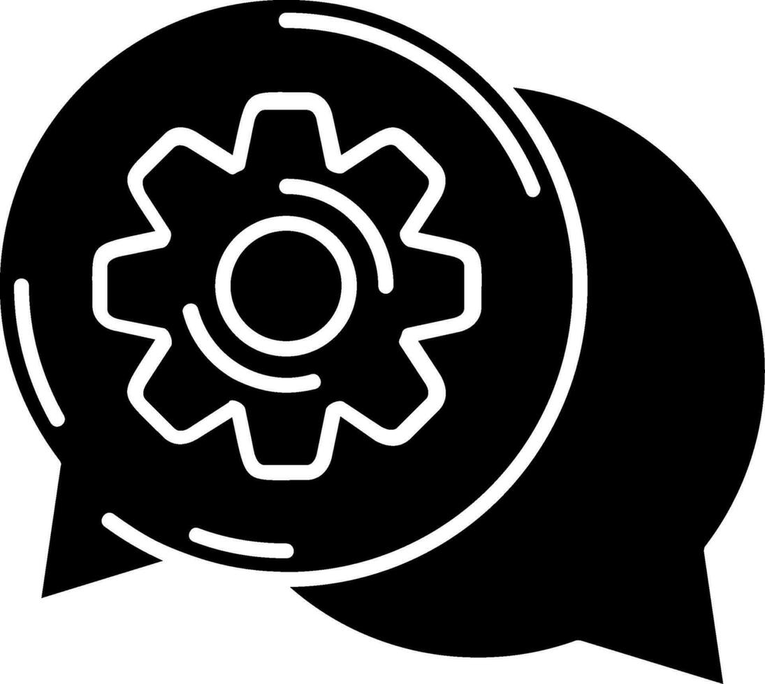 Gear Glyph Icon vector