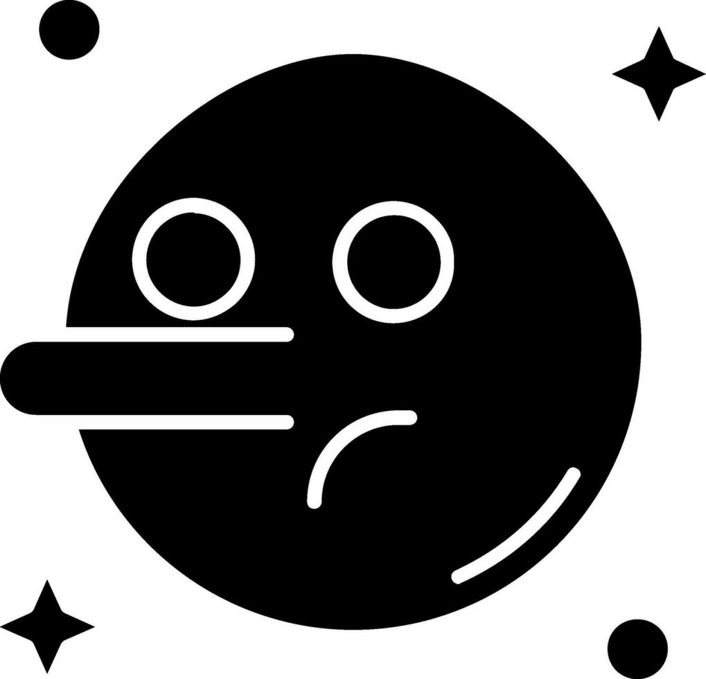 Liar Glyph Icon vector