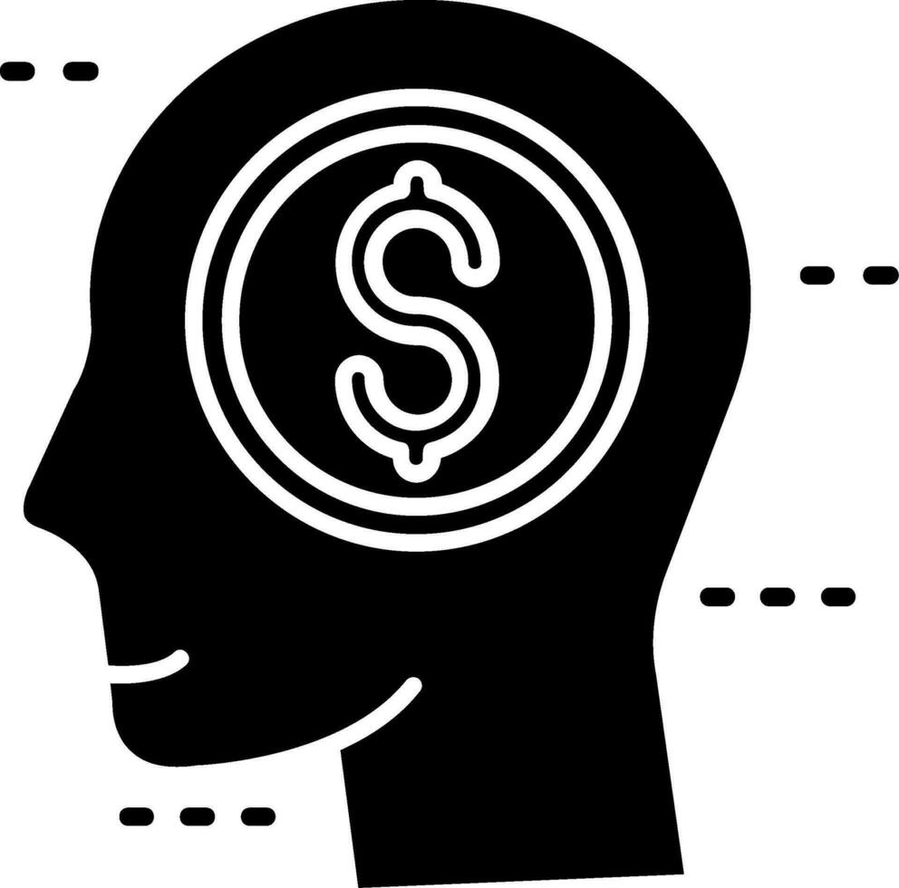 Greed Glyph Icon vector