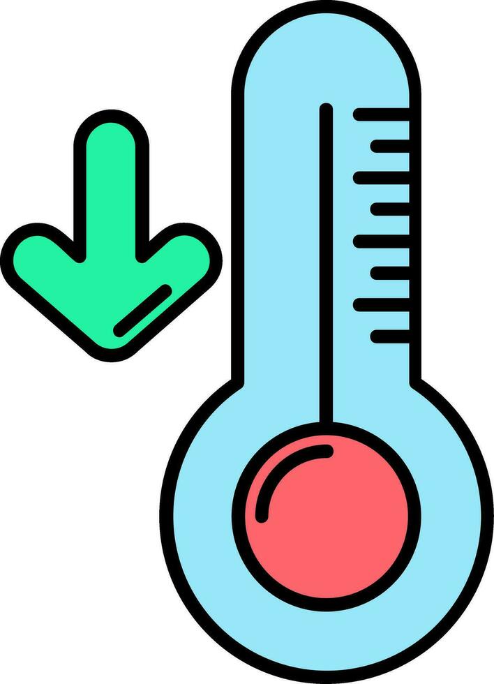 Low temperature Glyph Icon vector