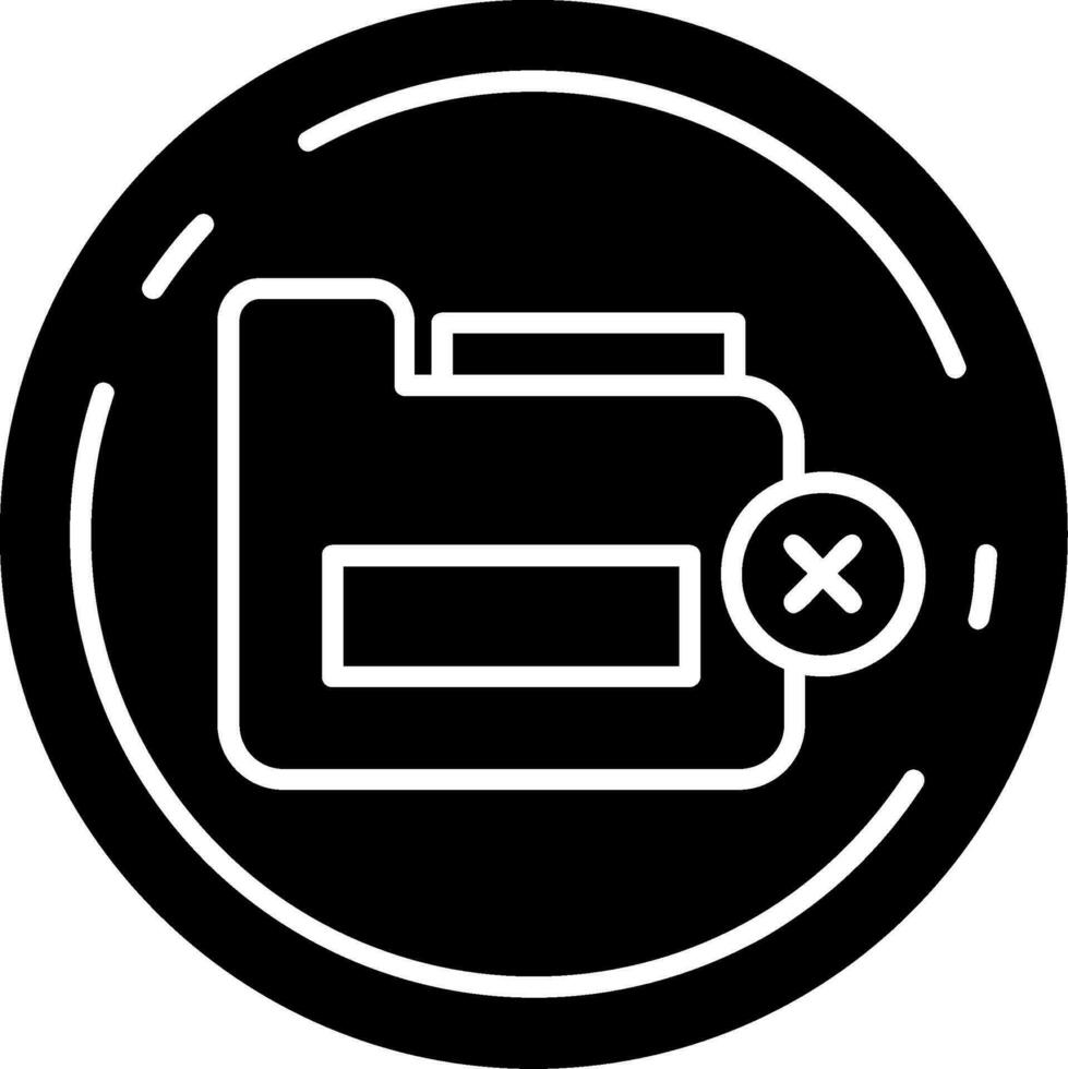 Delete Glyph Icon vector