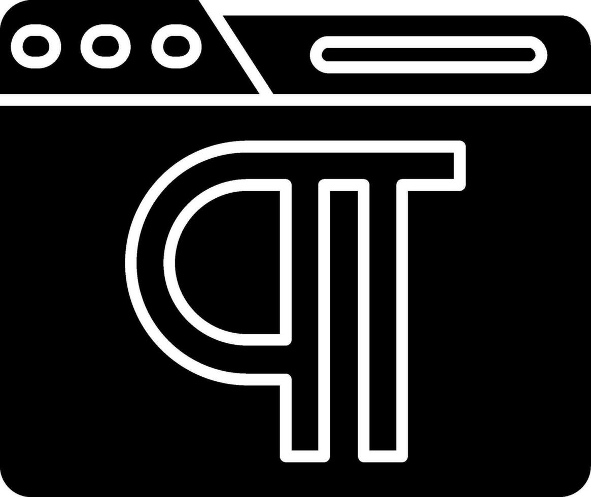 Paragraph Glyph Icon vector