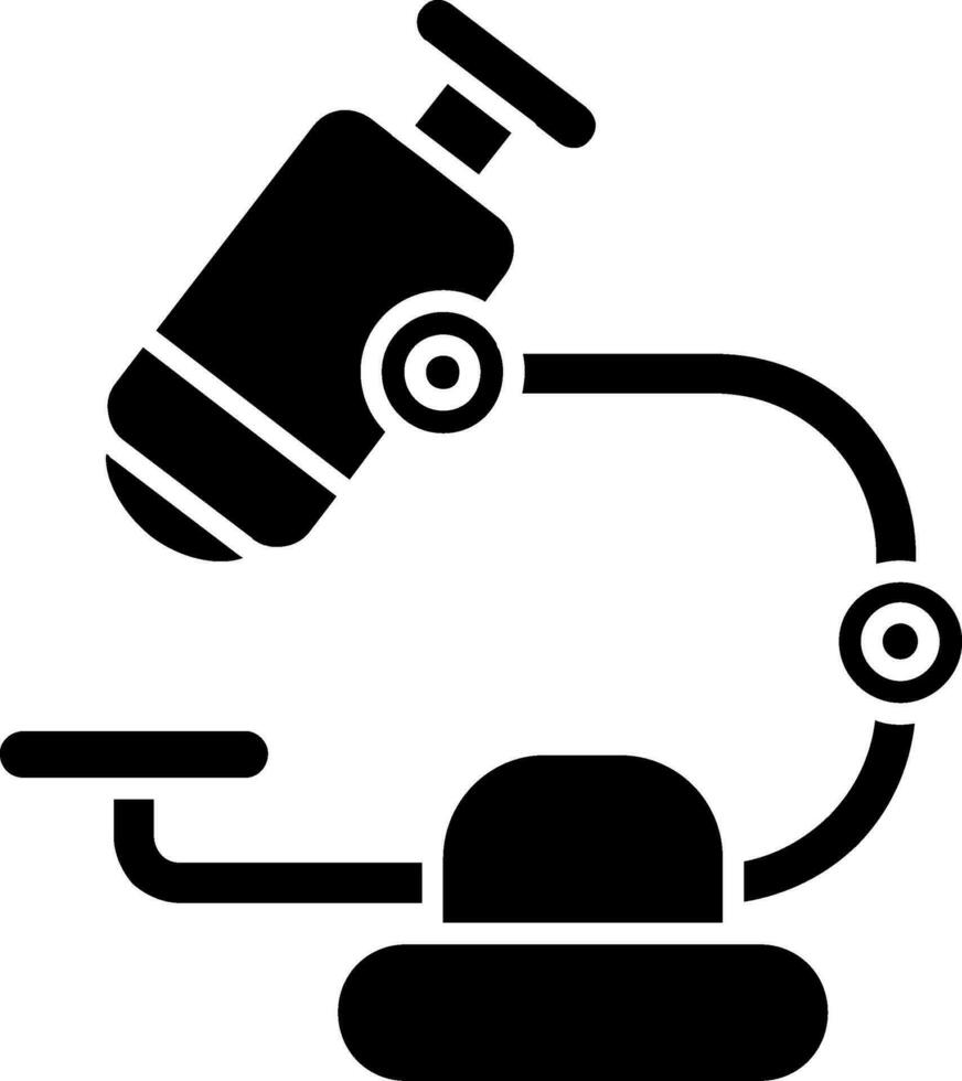 Microscope Glyph Icon vector