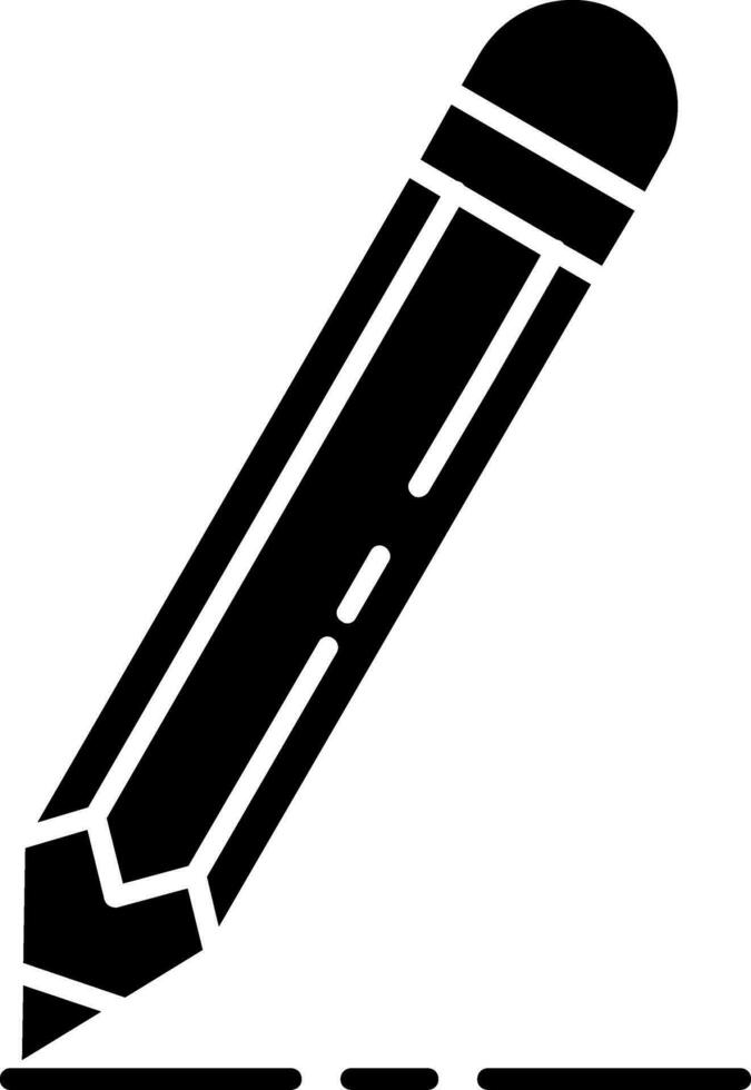 Pencil Glyph Icon vector