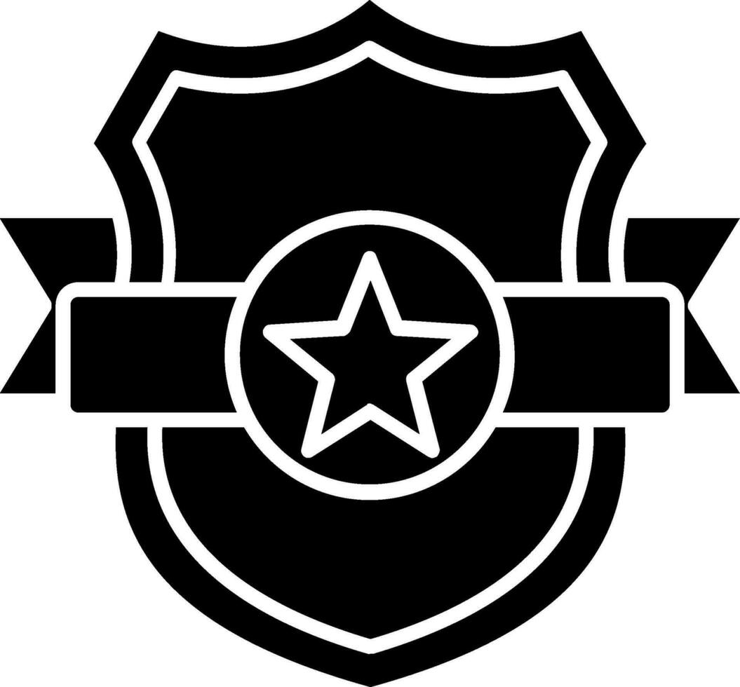 Shield Glyph Icon vector