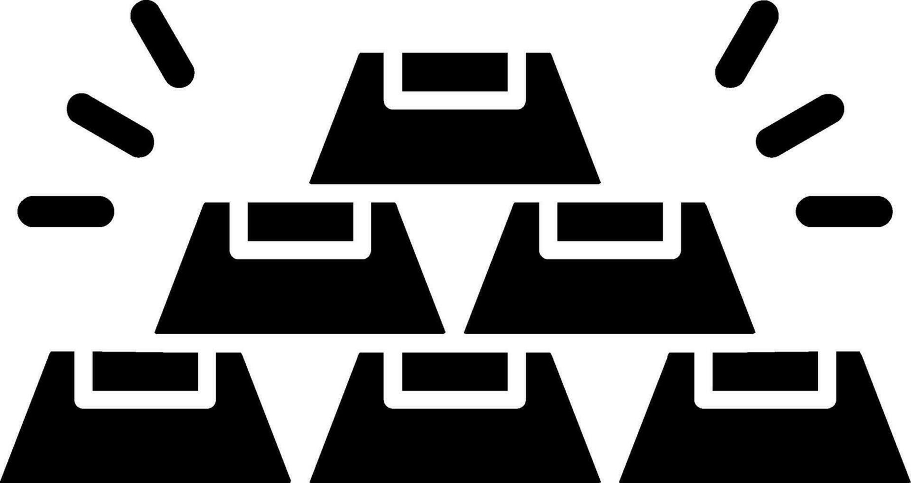 Gold Glyph Icon vector