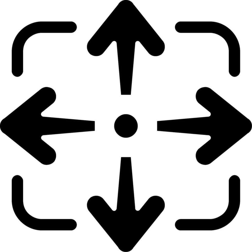 Move Glyph Icon vector