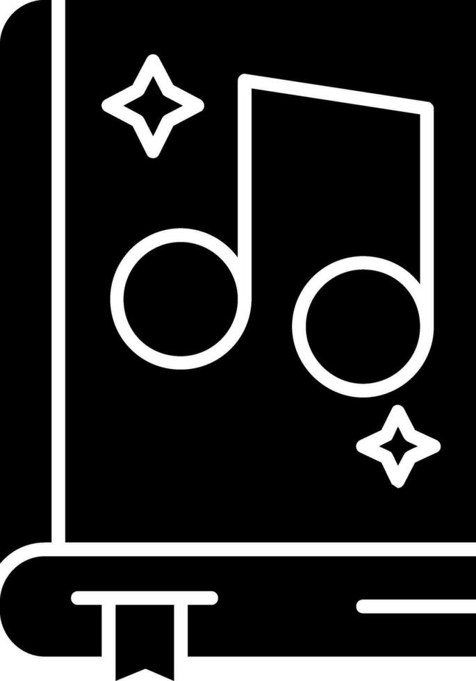 Music Glyph Icon vector