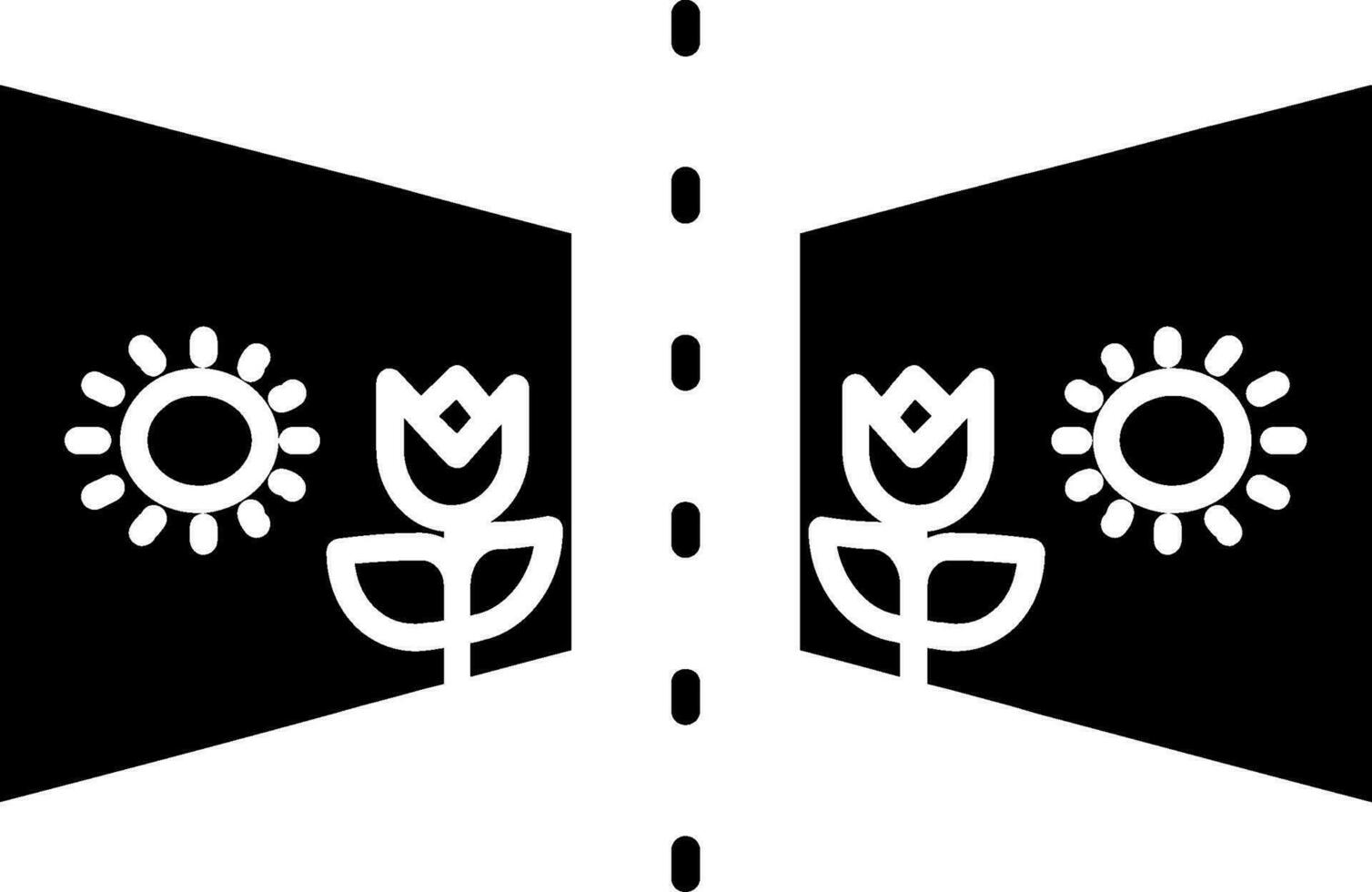 Flip Glyph Icon vector