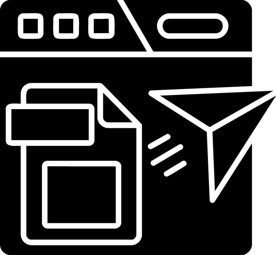 Publishing Glyph Icon vector