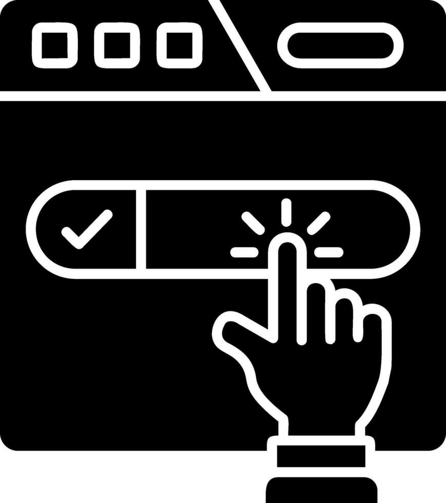 Subscribe Glyph Icon vector