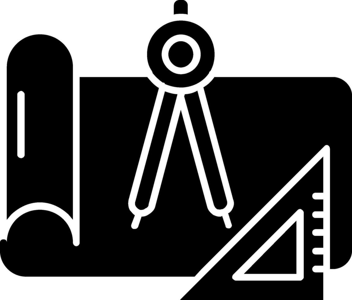 Draft Glyph Icon vector