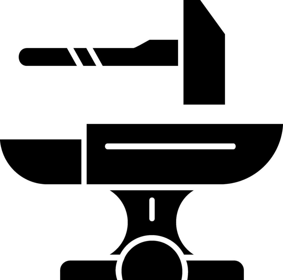 Hammer Glyph Icon vector