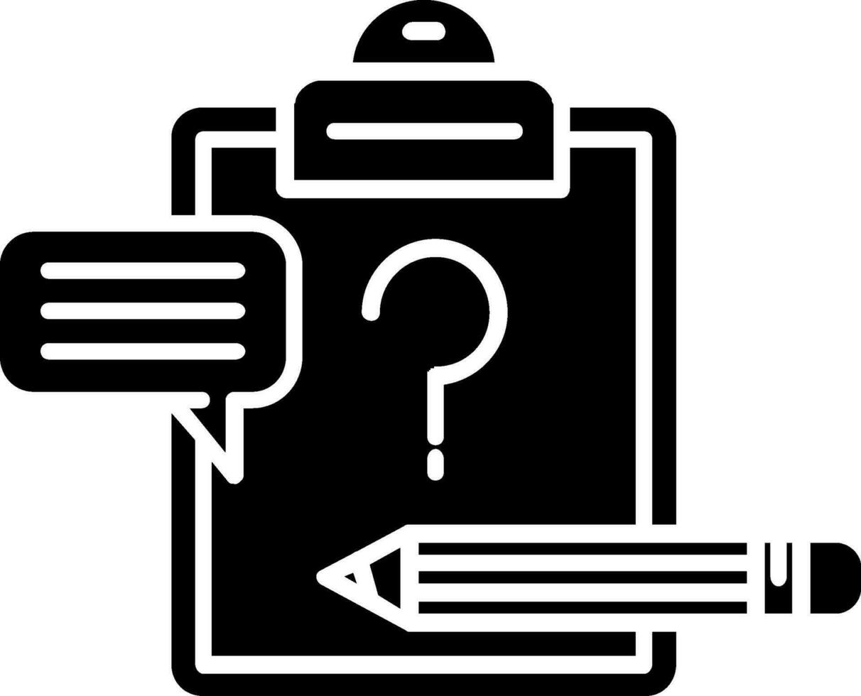 Briefing Glyph Icon vector