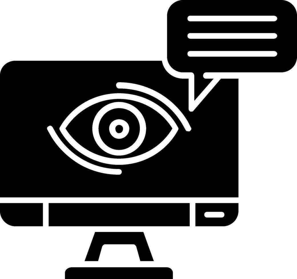 Visual communication Glyph Icon vector