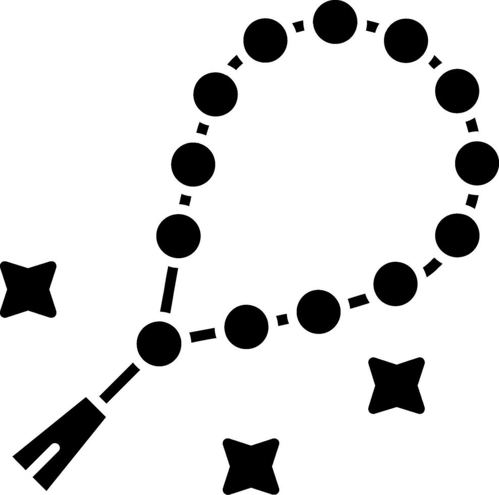 Beads Glyph Icon vector