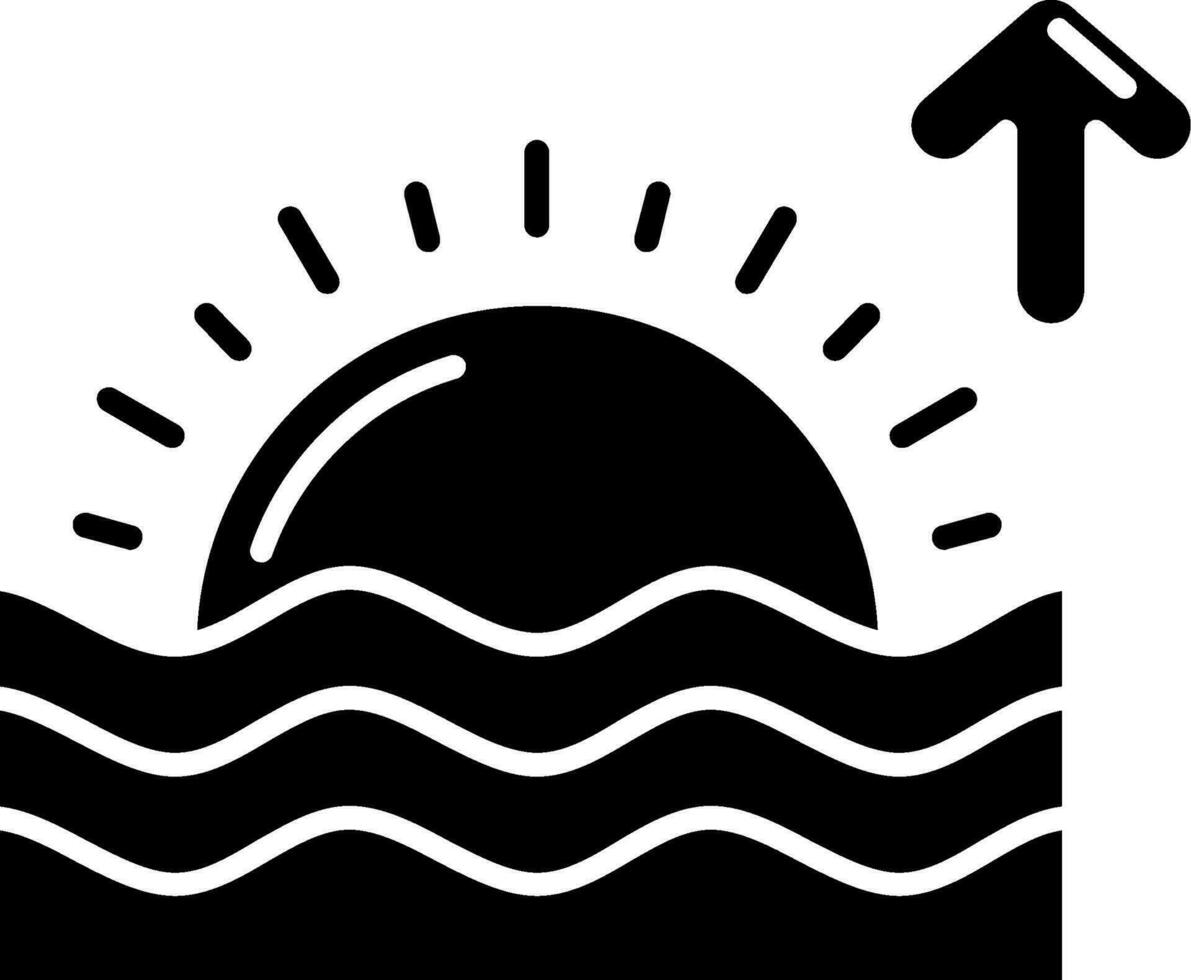 Sunrise Glyph Icon vector