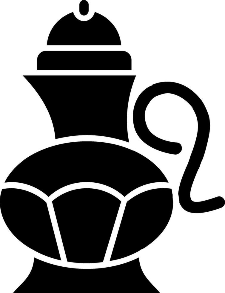 Tea pot Glyph Icon vector