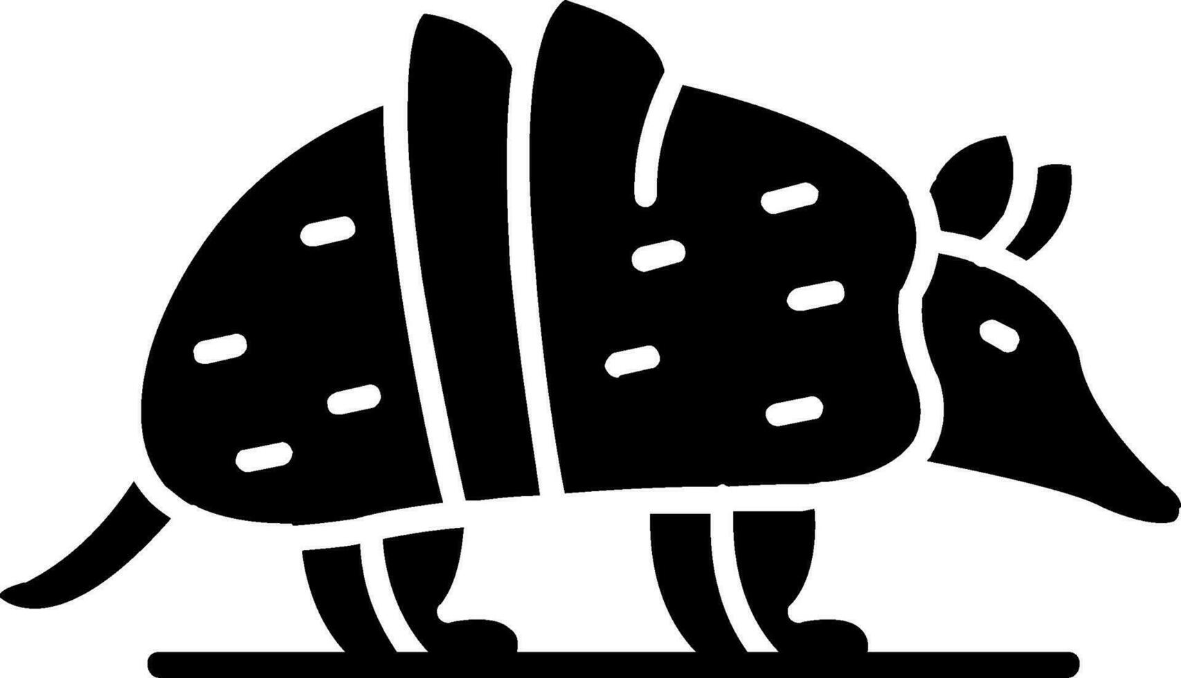 Armadillo Glyph Icon vector