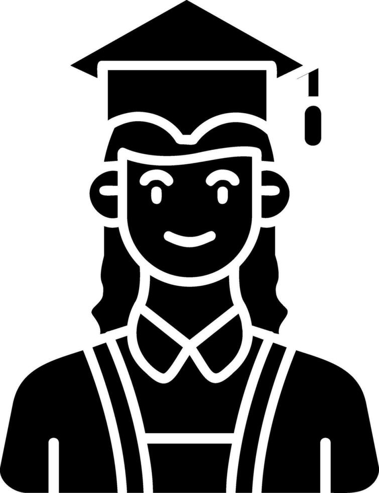 Student Glyph Icon vector