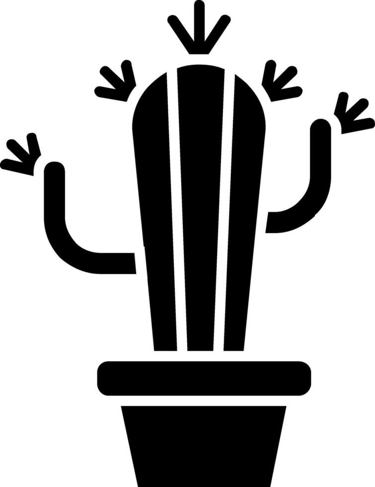 Cactus Glyph Icon vector