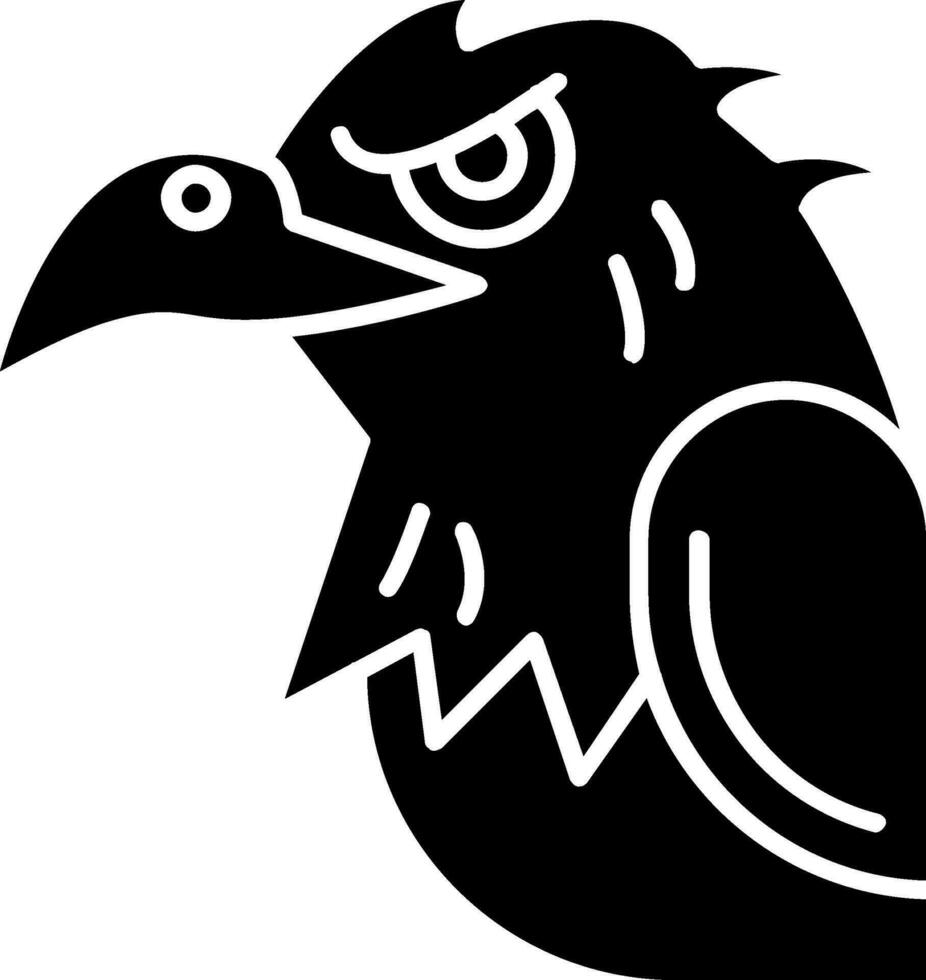 Eagle Glyph Icon vector