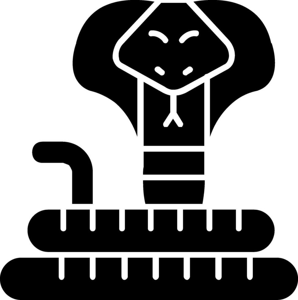 Cobra Glyph Icon vector