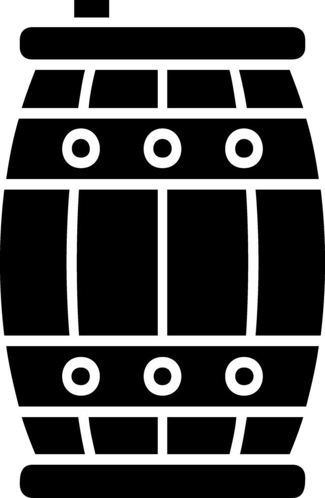 Barrel Glyph Icon vector