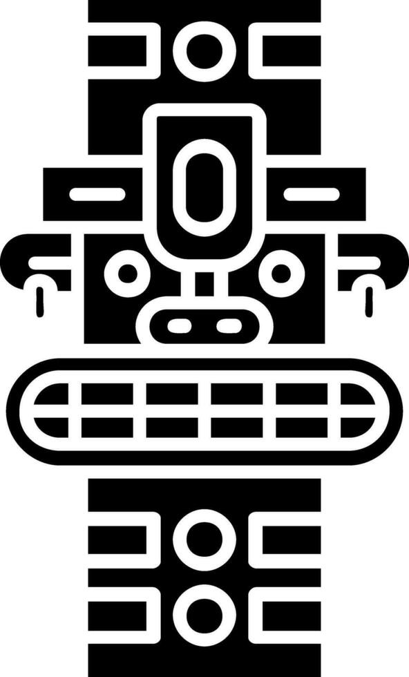 Totem Glyph Icon vector