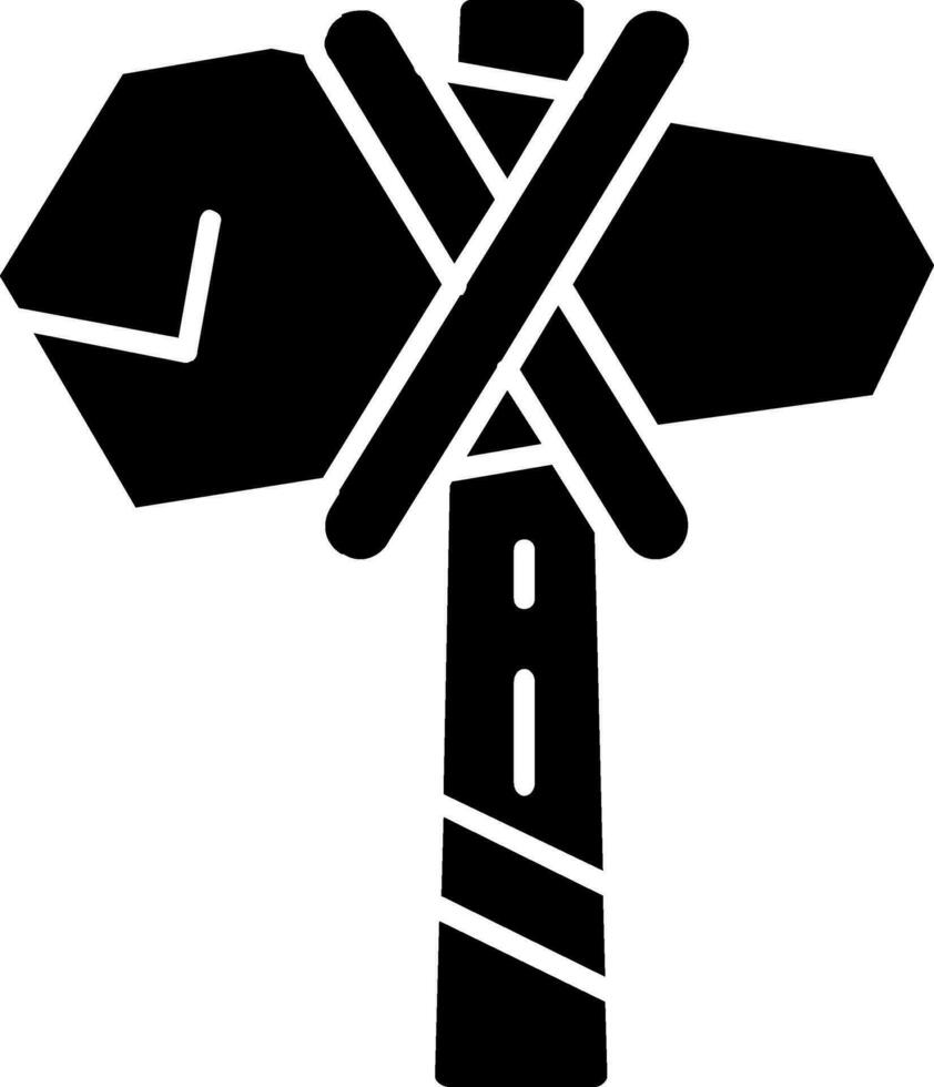 Hammer Glyph Icon vector