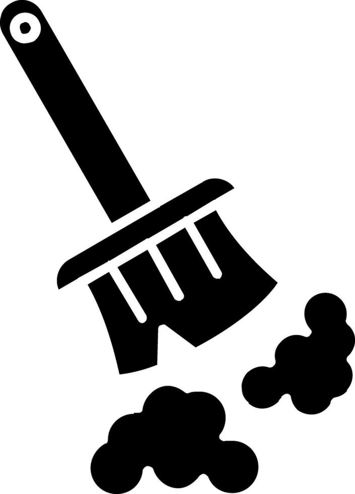 Broom Glyph Icon vector