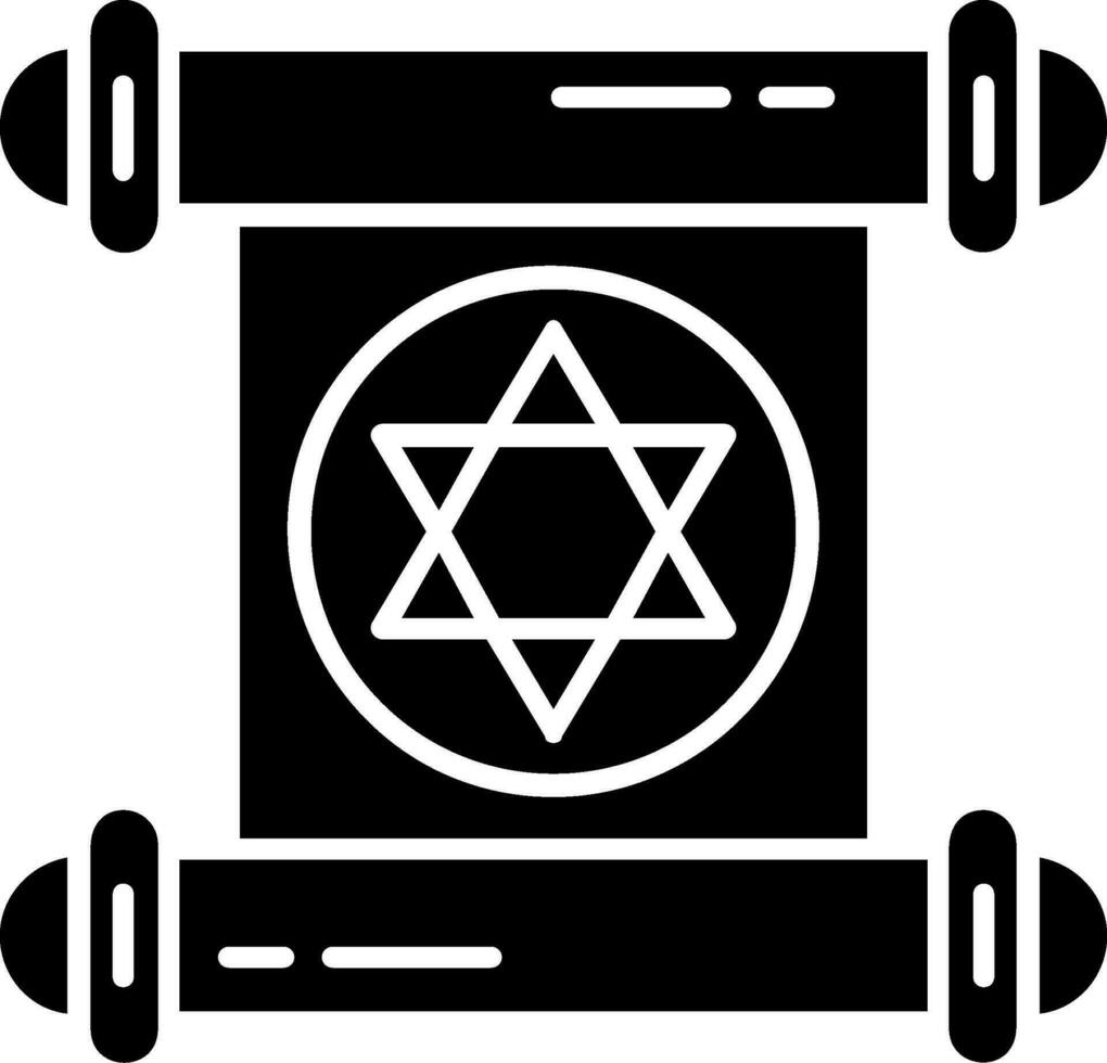 Papyrus Glyph Icon vector