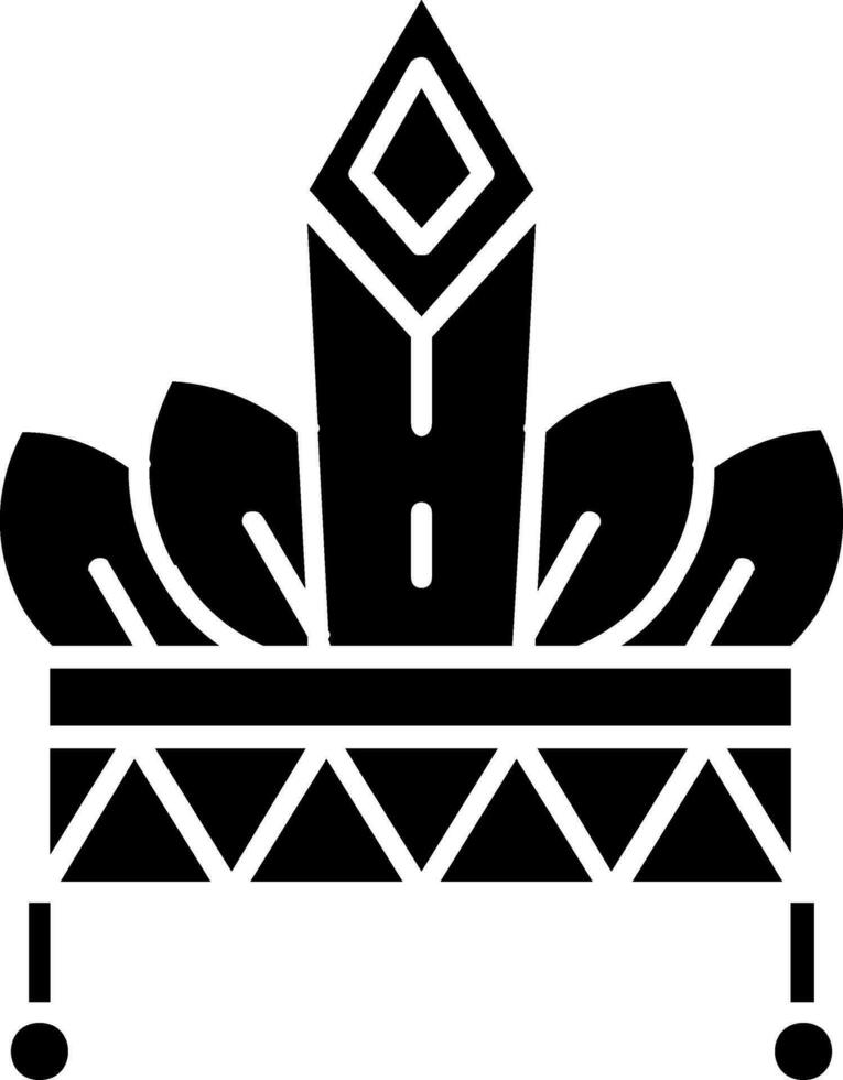 Hat Glyph Icon vector