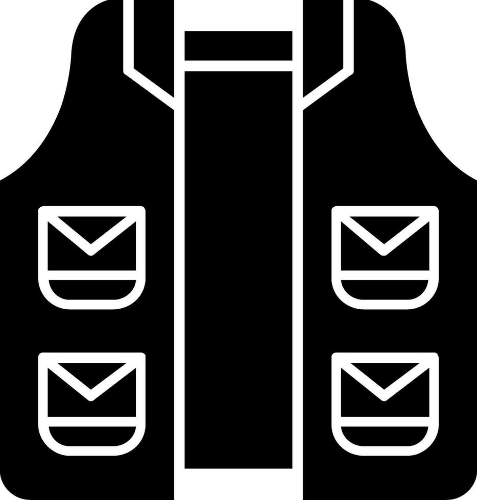 Vest Glyph Icon vector