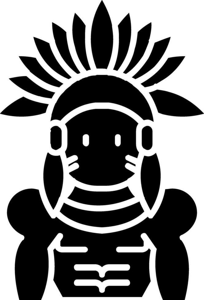 Indian Glyph Icon vector