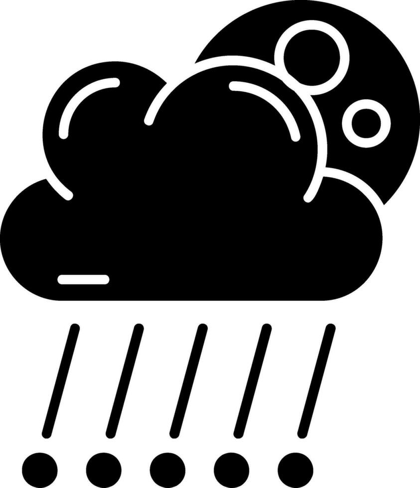 Hail Glyph Icon vector
