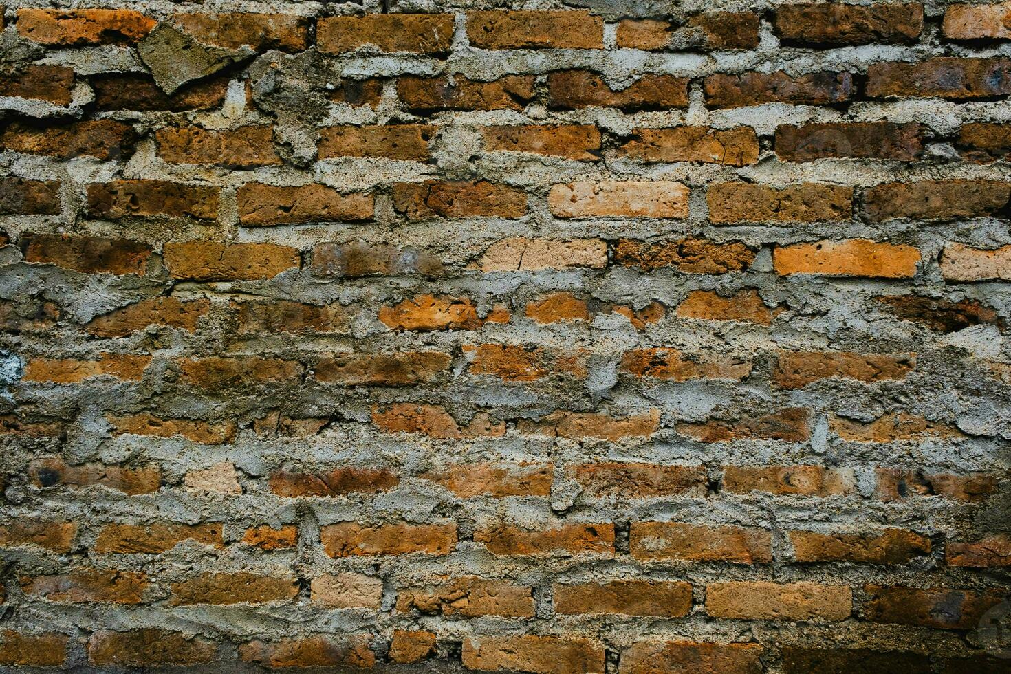 old red brick wall texture background. photo