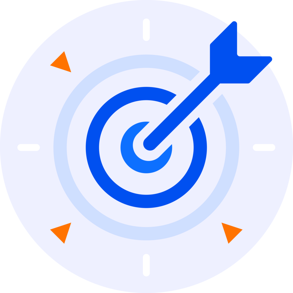 target mission and goal modern icon illustration png