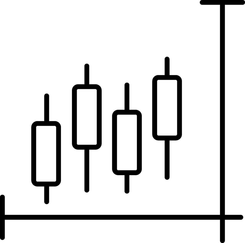 Stock Market Line Icon vector