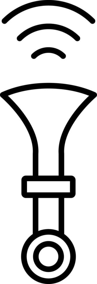 Horn Line Icon vector