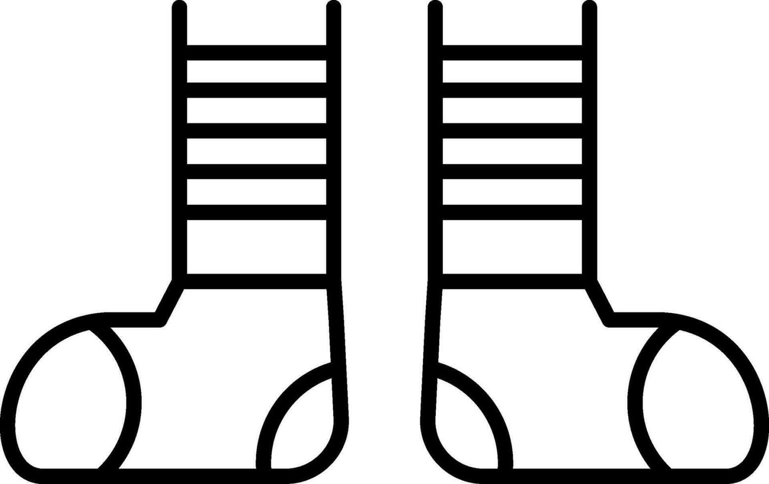 Clown Shoes Line Icon vector