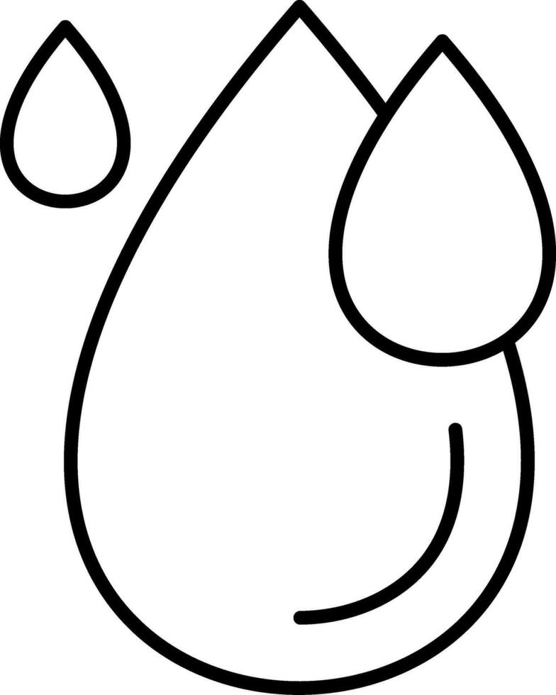 Water Drop Line Icon vector