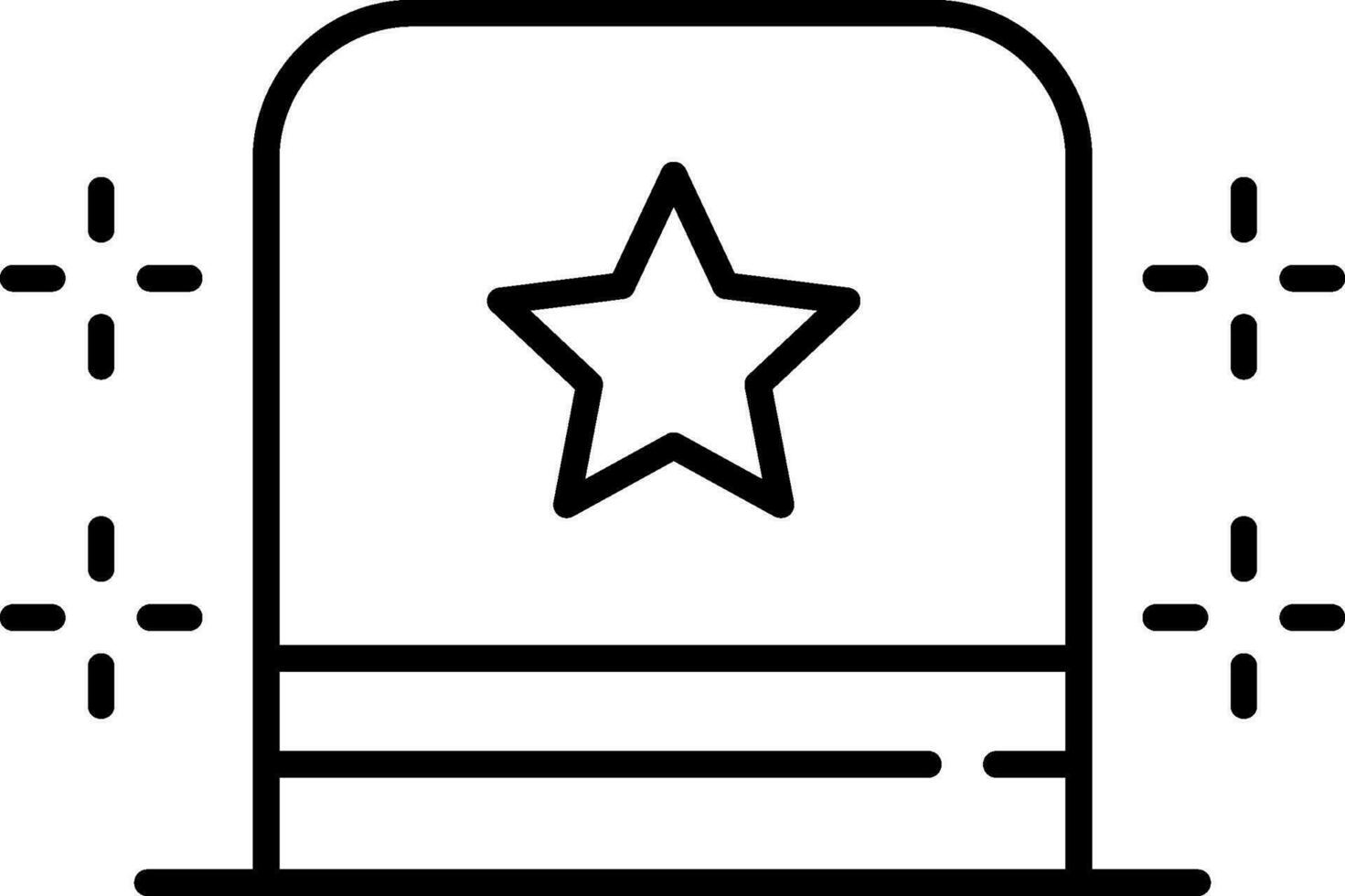 Magician Hat Line Icon vector